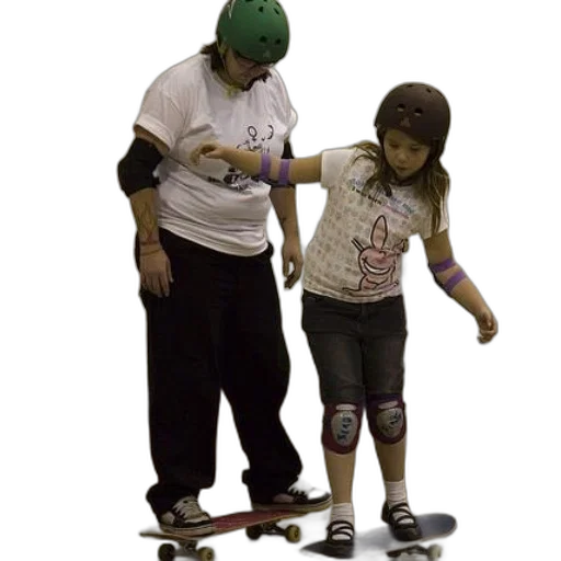 staff, woman, green, helmet transparent PNG cut-out