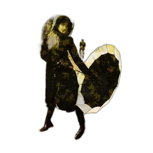staff, jacket, dress, umbrella transparent PNG cut-out
