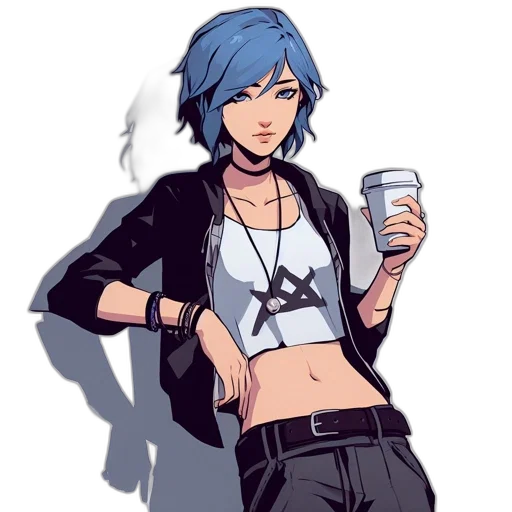 jacket, concept art, pixel art, cartoon transparent PNG cut-out