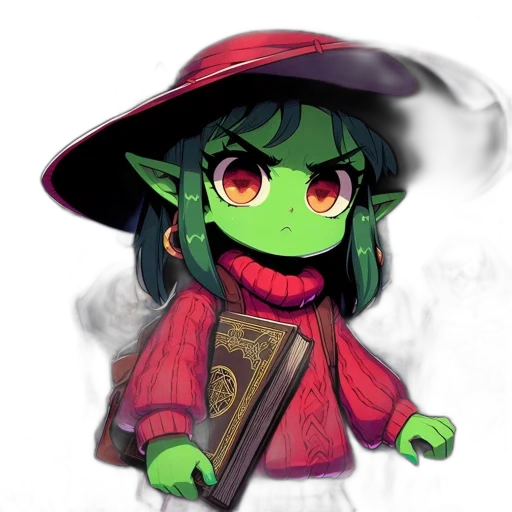 staff, dragon, hat, mask transparent PNG cut-out