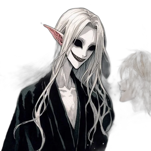 mask, creature, staff, dragon transparent PNG cut-out