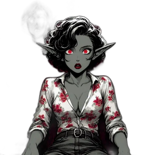 dress, mask, staff, creature transparent PNG cut-out