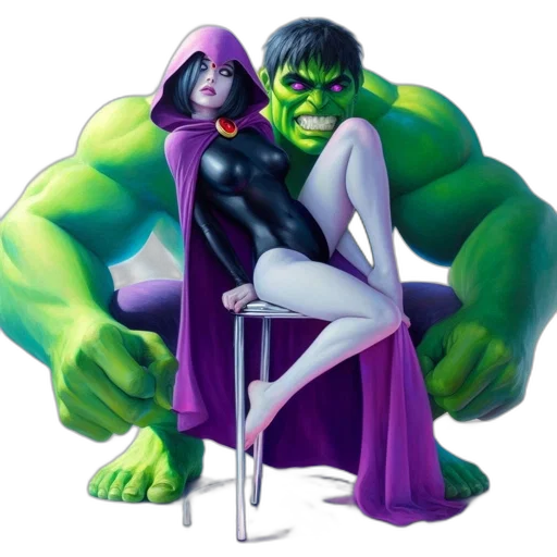 comic book art, concept art, fantasy art, 3d render transparent PNG cut-out