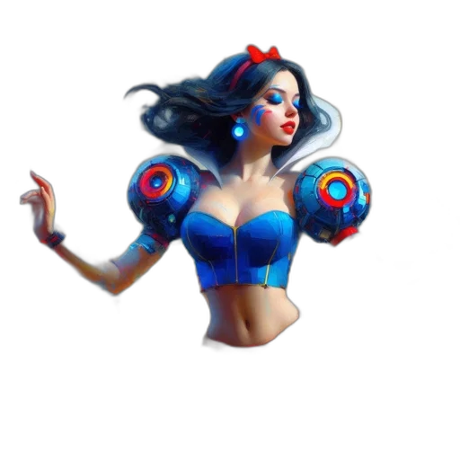 dress, robot, weapon, concept art transparent PNG cut-out
