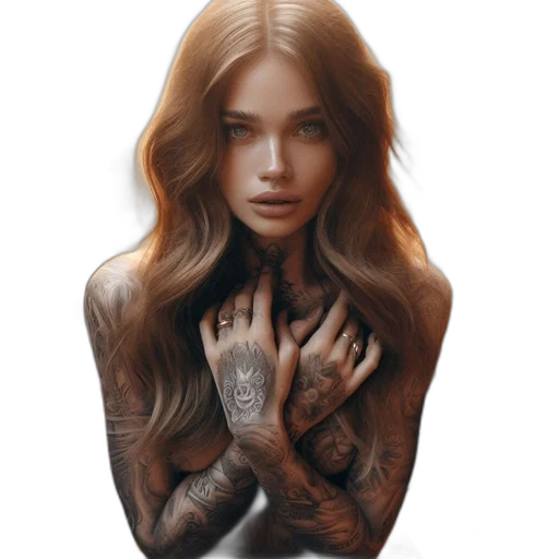hair, dress, jewelry, face transparent PNG cut-out