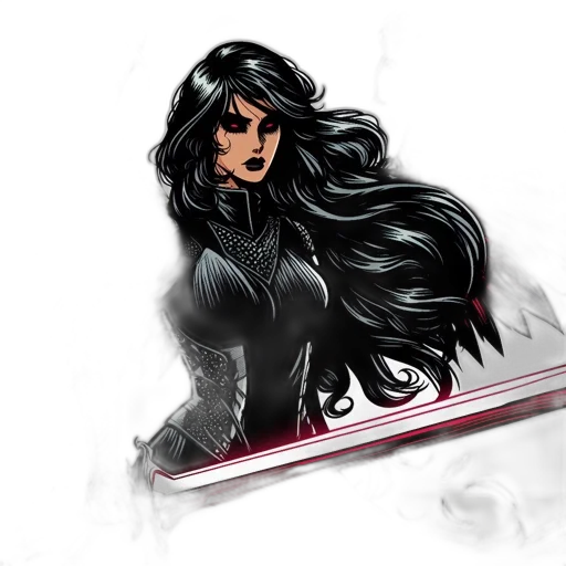 sword, comic book art, fantasy art, concept art transparent PNG cut-out