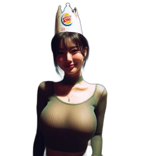 crown, hat, dress, robot transparent PNG cut-out