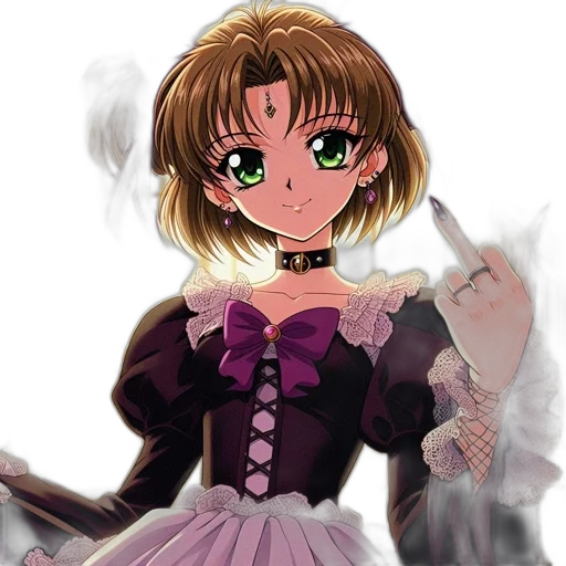 dress, staff, jewelry, anime transparent PNG cut-out