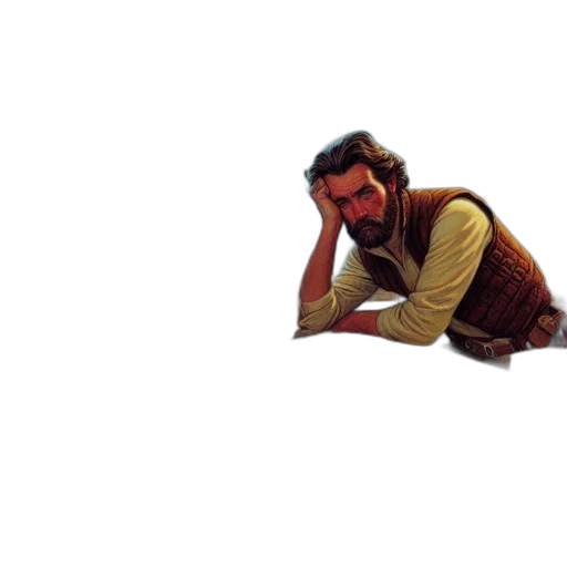 furniture, hair, jacket, sword transparent PNG cut-out