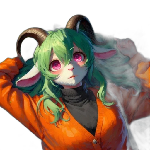 mask, jacket, dragon, staff transparent PNG cut-out