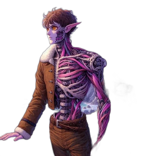 creature, staff, concept art, fantasy art transparent PNG cut-out