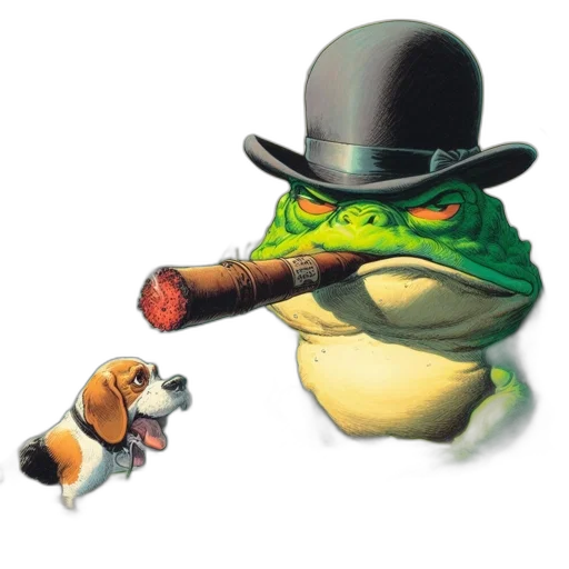 hat, staff, animal, weapon transparent PNG cut-out