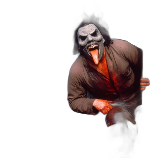mask, creature, face, jacket transparent PNG cut-out