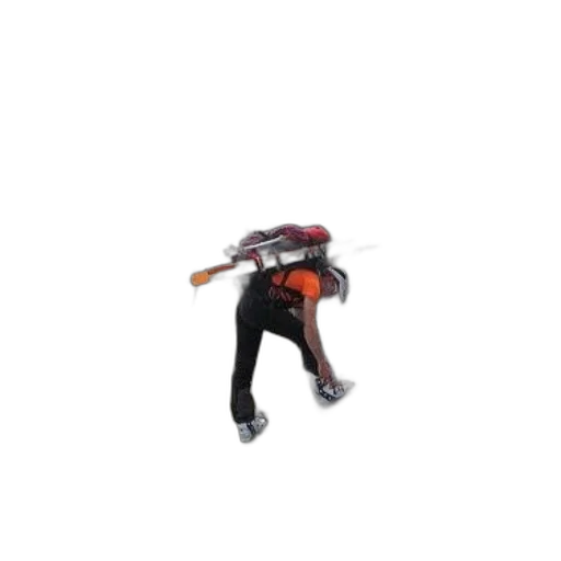 jacket, weapon, staff, robot transparent PNG cut-out