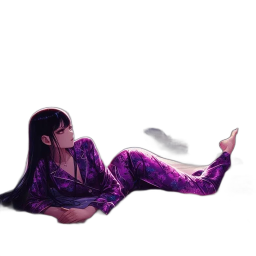 dress, dragon, hair, creature transparent PNG cut-out