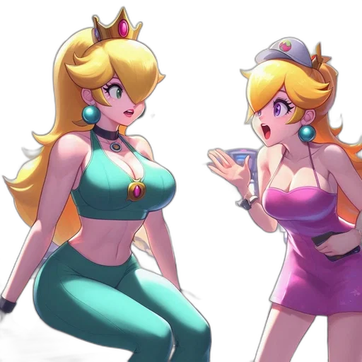 dress, crown, concept art, 3d render transparent PNG cut-out