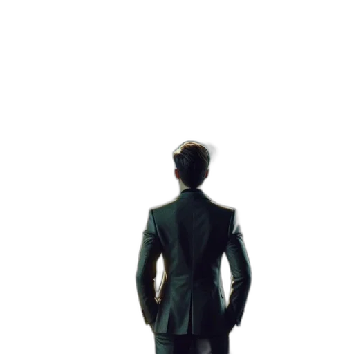 jacket, robot, staff, creature transparent PNG cut-out