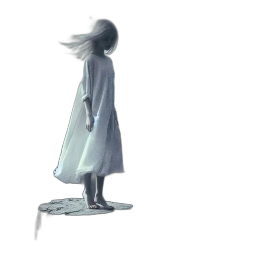 dress, staff, robot, creature transparent PNG cut-out