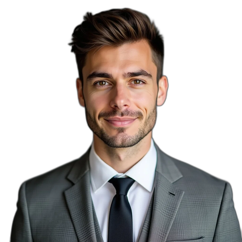 staff, face, jacket, hair transparent PNG cut-out