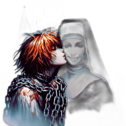mask, concept art, pixel art, fantasy art transparent PNG cut-out