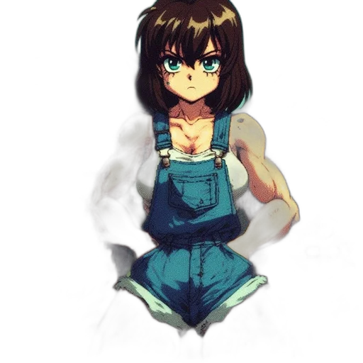 dress, robot, face, weapon transparent PNG cut-out