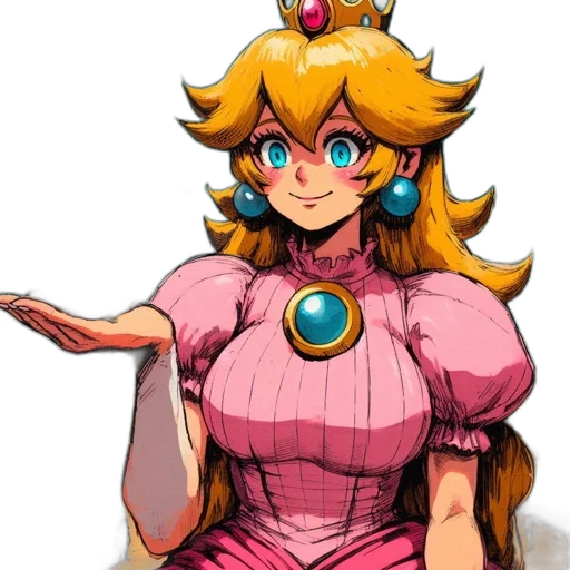 dress, crown, staff, weapon transparent PNG cut-out