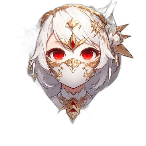 mask, face, crown, jewelry transparent PNG cut-out