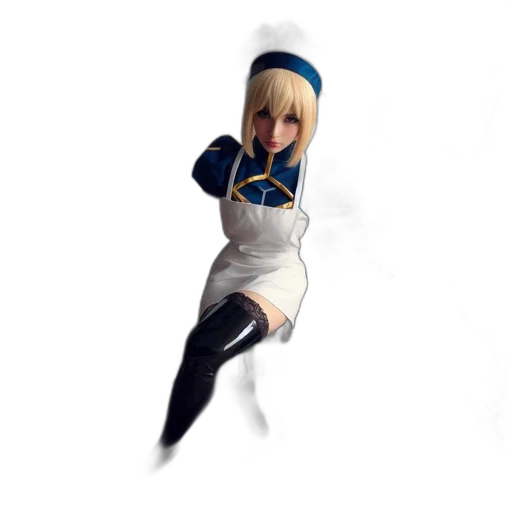 dress, staff, robot, sword transparent PNG cut-out