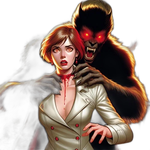 comic book art, concept art, spooky, forest transparent PNG cut-out