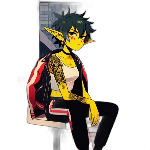 dragon, staff, jacket, creature transparent PNG cut-out