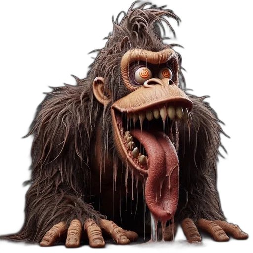 creature, animal, face, photorealistic transparent PNG cut-out