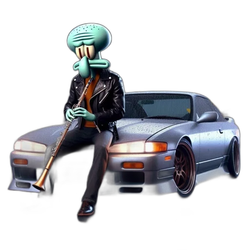 car, robot, weapon, hat transparent PNG cut-out