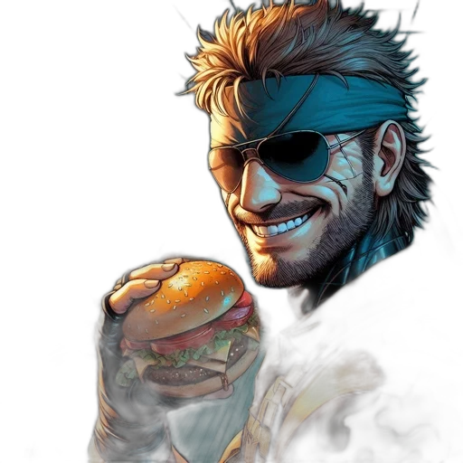 food, concept art, pixel art, comic book art transparent PNG cut-out