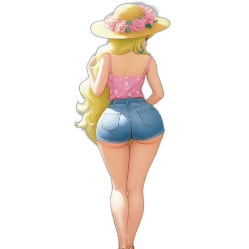dress, hat, concept art, cartoon transparent PNG cut-out