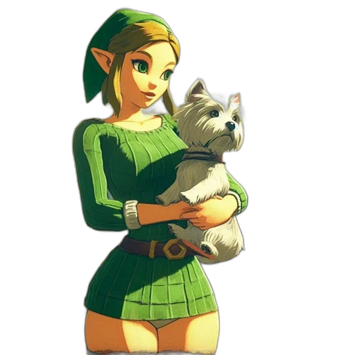 dress, animal, staff, creature transparent PNG cut-out