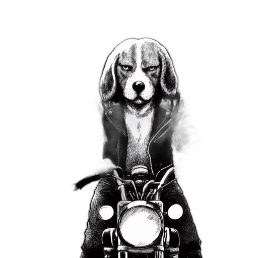 animal, jacket, creature, photorealistic transparent PNG cut-out