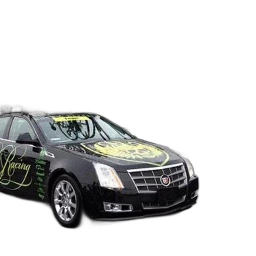 car, black, cadillac, green transparent PNG cut-out