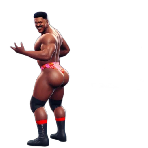 concept art, wrestling, game, muscular transparent PNG cut-out