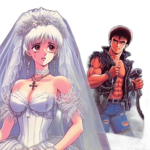 dress, robot, weapon, anime transparent PNG cut-out
