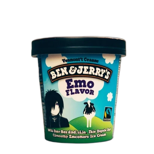 food, 3d render, ben, jerry transparent PNG cut-out