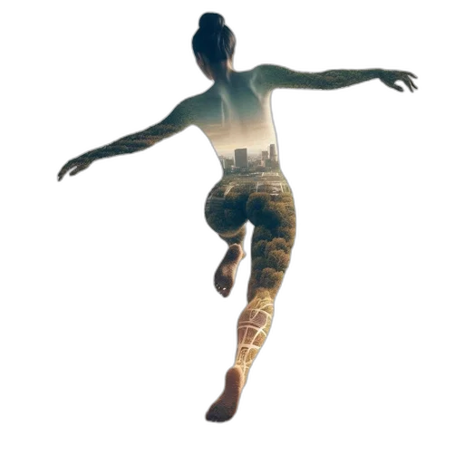 shoes, jacket, concept art, 3d render transparent PNG cut-out
