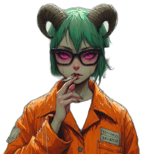 jacket, staff, mask, face transparent PNG cut-out