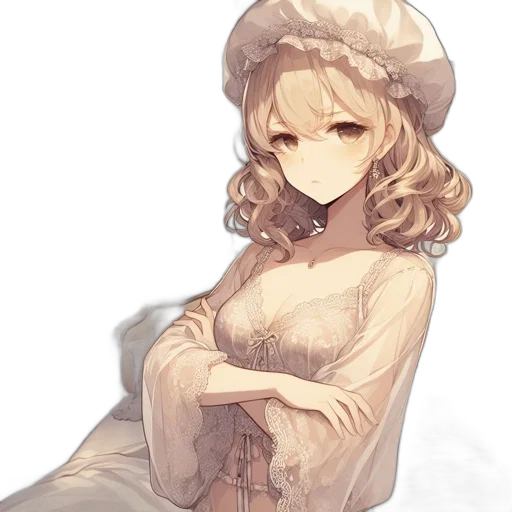 dress, hat, crown, staff transparent PNG cut-out