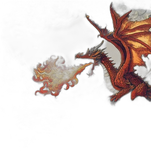 dragon, creature, weapon, crown transparent PNG cut-out