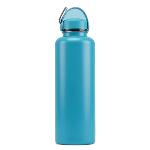 bottle, blue, thermo, water transparent PNG cut-out