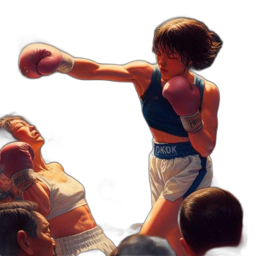 weapon, face, photorealistic, oil painting transparent PNG cut-out