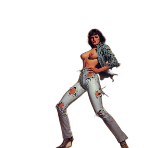 jacket, robot, sword, weapon transparent PNG cut-out
