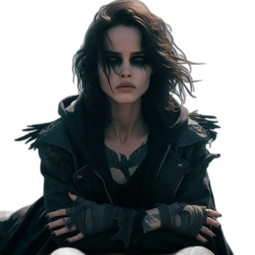 jacket, jewelry, concept art, cyberpunk transparent PNG cut-out