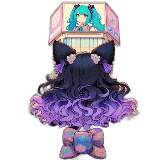 dress, crown, hair, creature transparent PNG cut-out