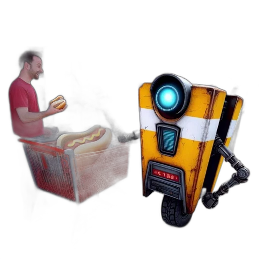 robot, food, furniture, weapon transparent PNG cut-out